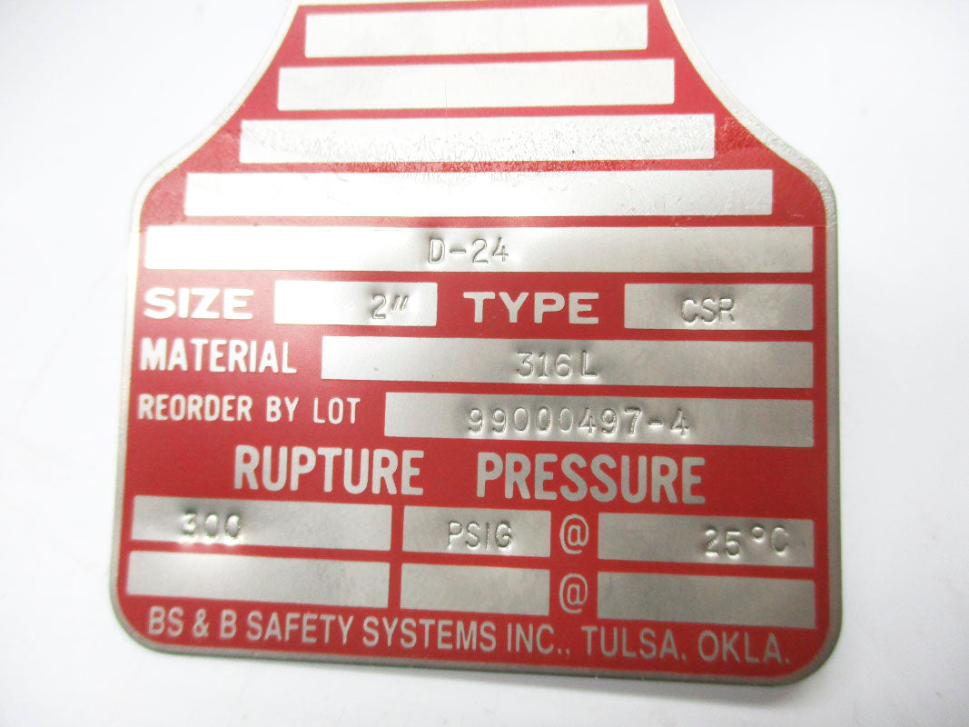 BS&B CSR-2 99000497-4 300PSI 25'C NSMP