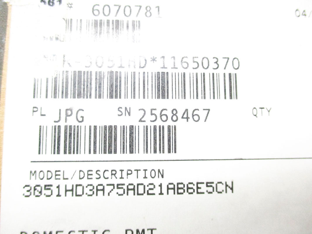 ROSEMOUNT 3051HD3A75AD21AB6E5CN 1000PSI 10.5-55VDC NSMP