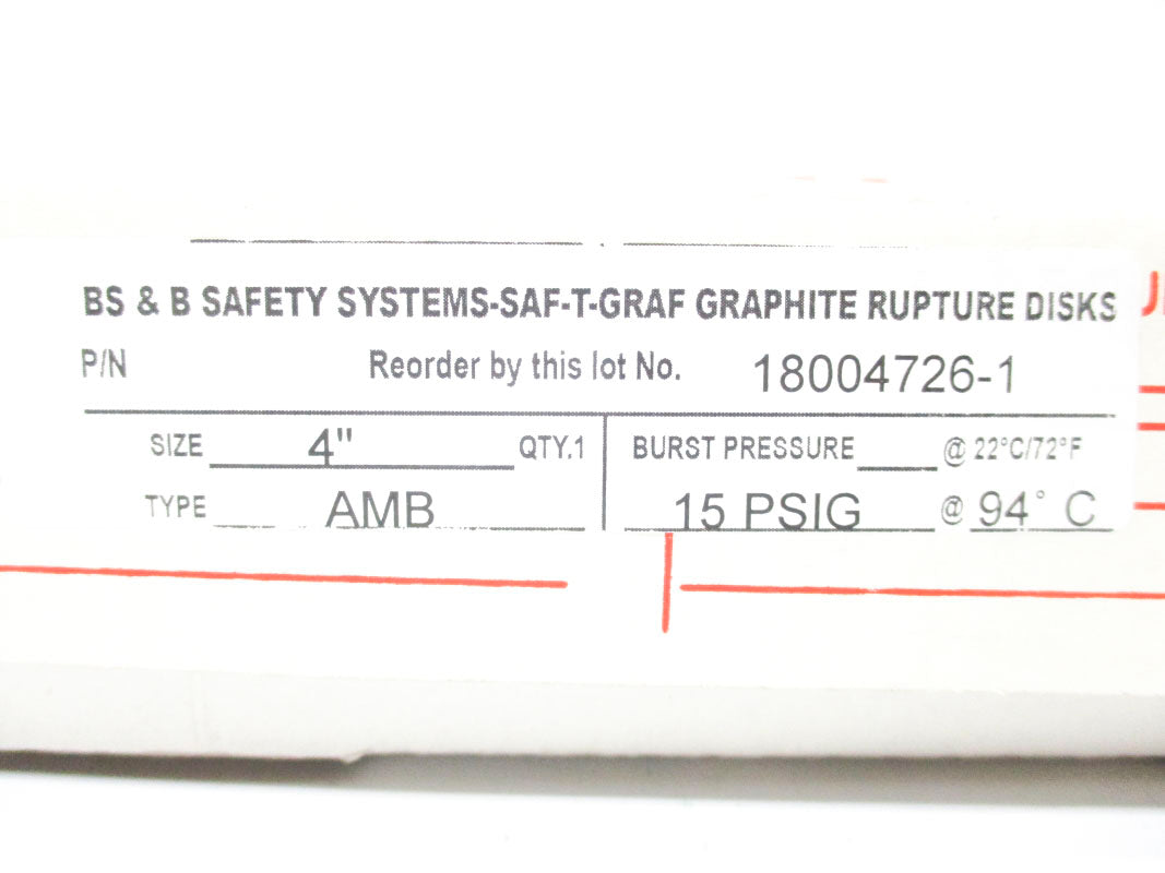 BS&B 18004726-1 AMB-4 15PSI 94'C NSMP