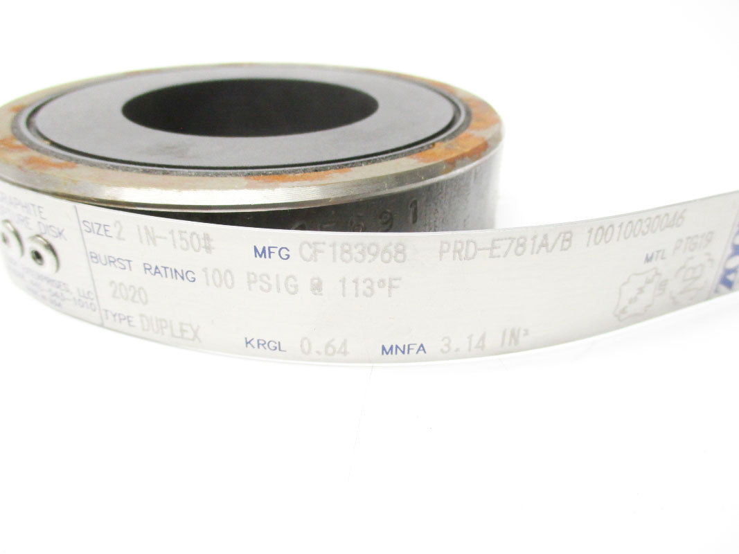 ZOOK ENTERPRISES CF183968 PRD-E781A/B 100PSI 113'F NSMP