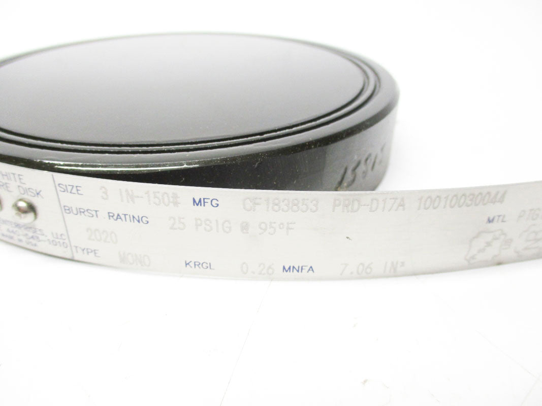ZOOK ENTERPRISES CF183853 PRD-D17A 25PSI 95'F NSMP