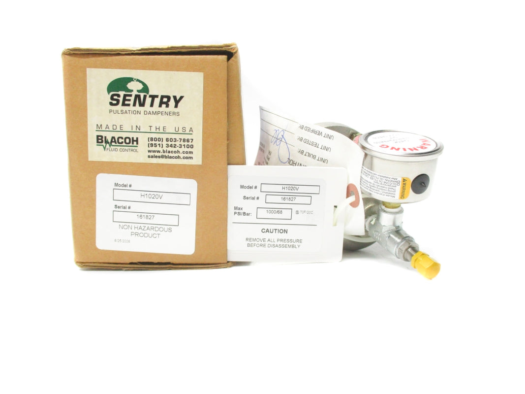 SENTRY H1020V 1000PSI 70'F NSMP