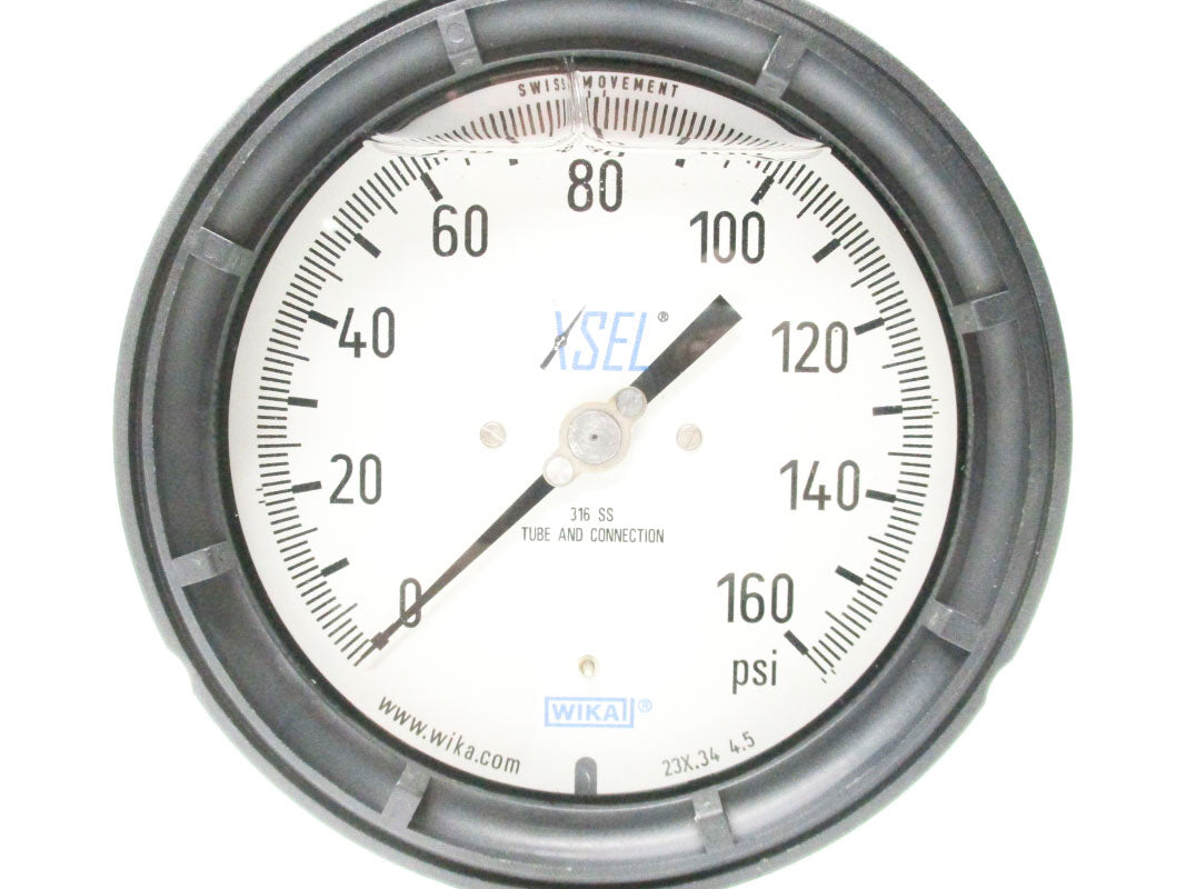 WIKA 233.344.5160PSI1/2L,M990.PF,KN21,GF 0-160PSI NSMP