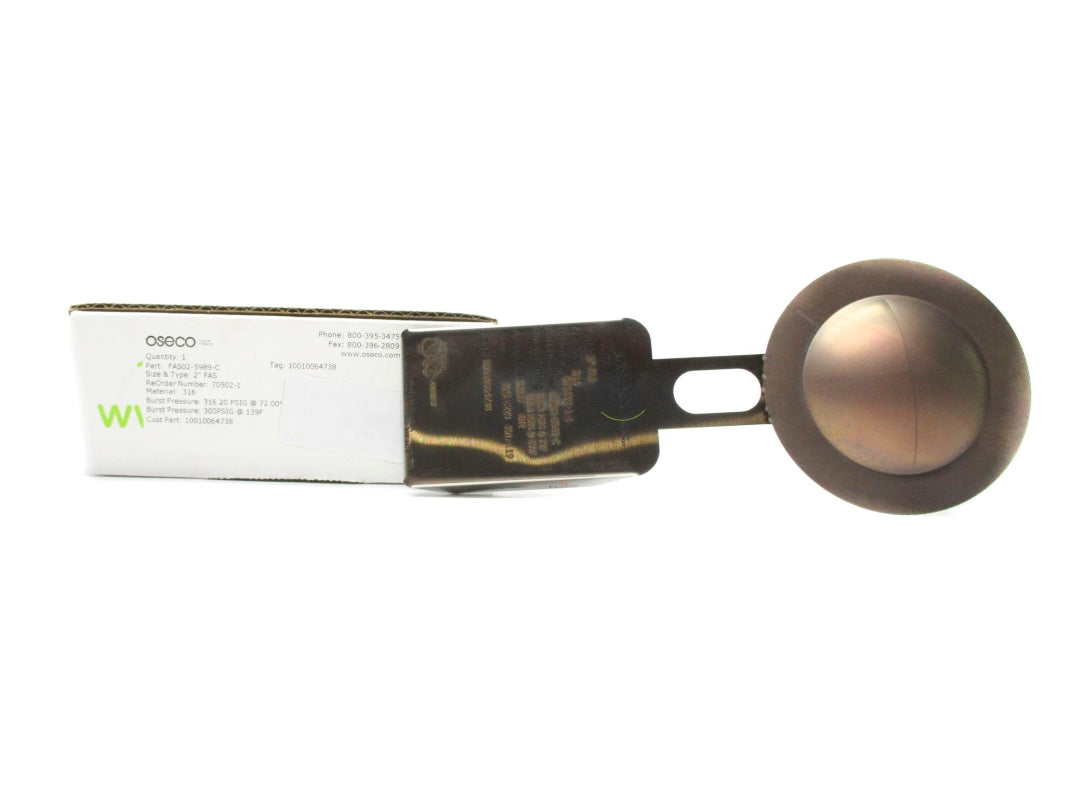 OSECO 70502-1 FAS02-5989-C 316.20PSI 139'F NSMP