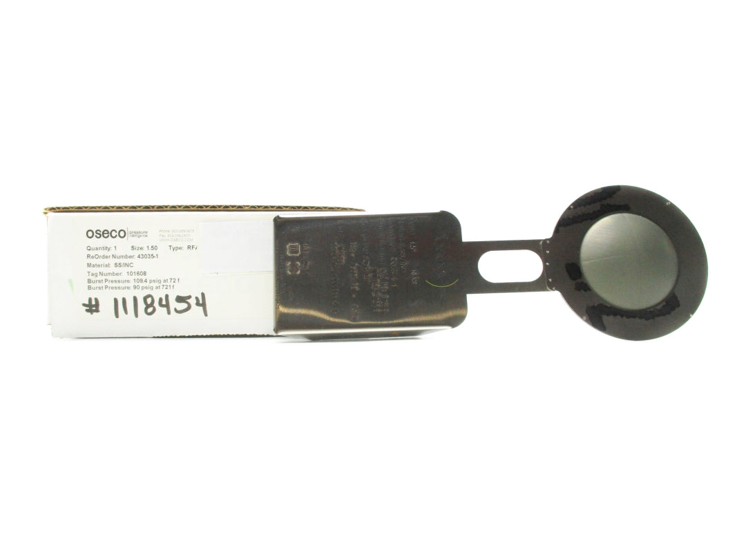 OSECO 43035-1 RFAS 1.5" 109.4PSI 721'F NSMP