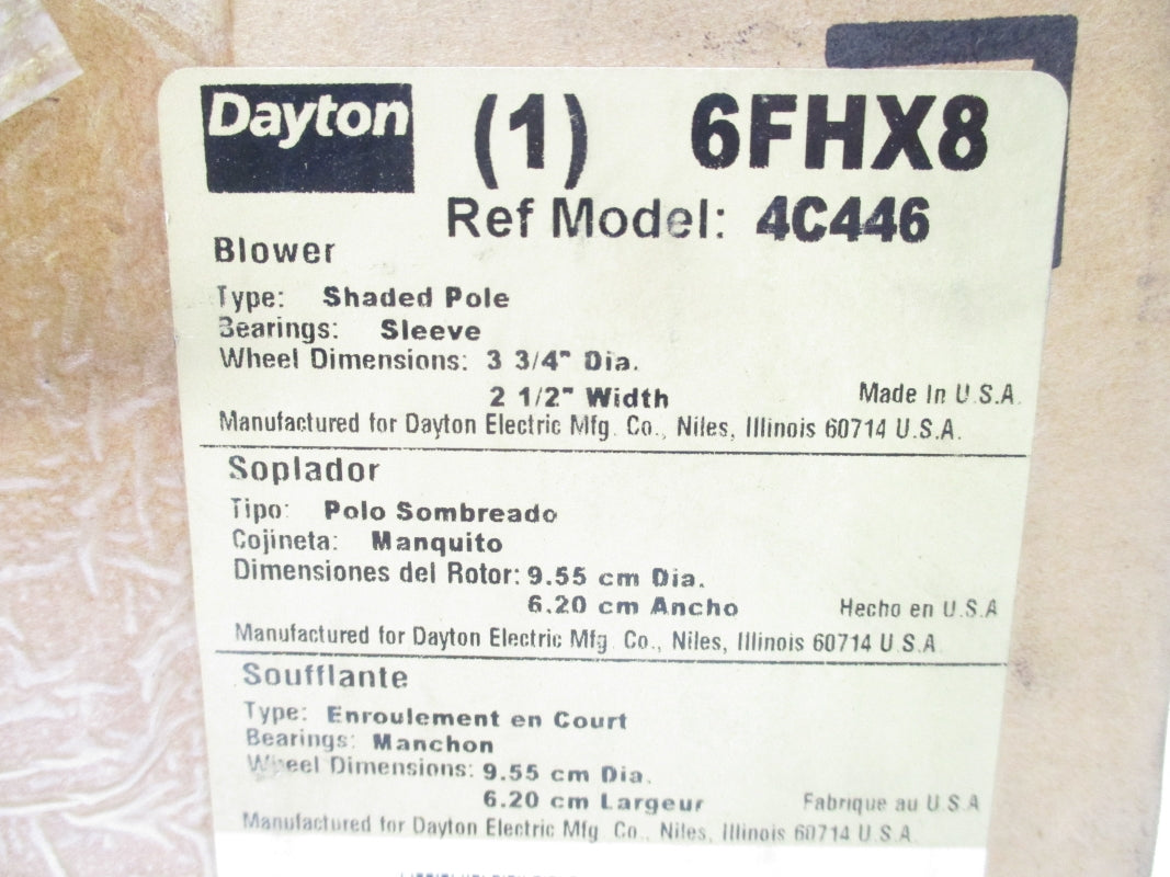 DAYTON 6FHX8 115V NSMP