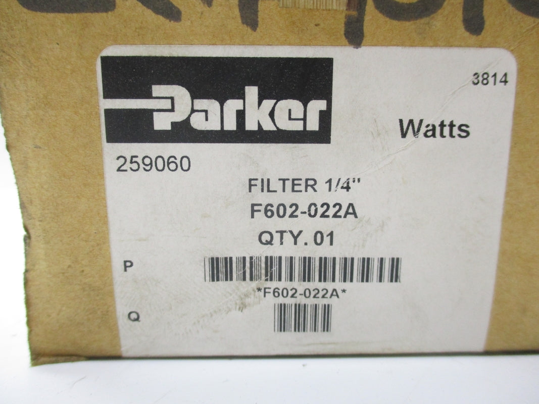 PARKER F602-022A 150PSI 125'F NSMP