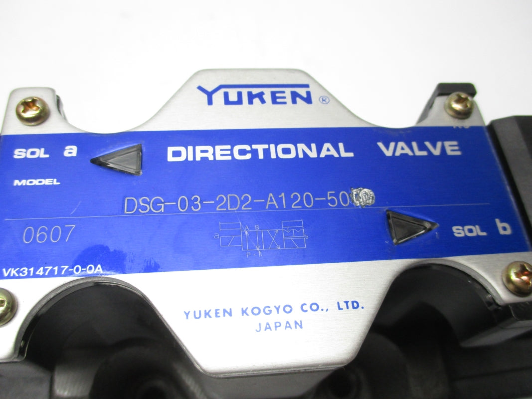 YUKEN DSG-03-2D2-A120-50 NSMP