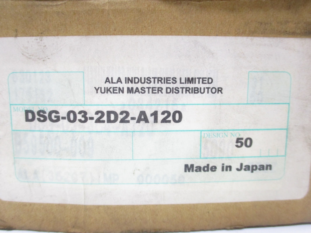 YUKEN DSG-03-2D2-A120-50 NSMP