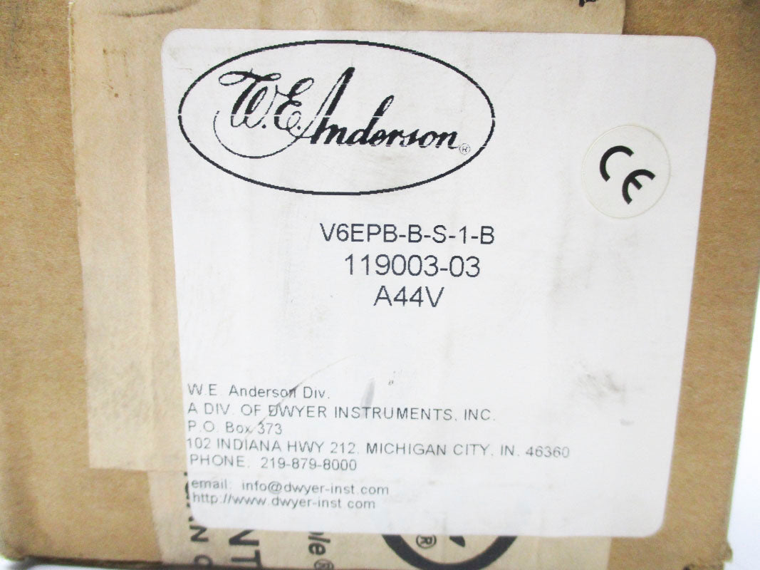 W.E. ANDERSON V6EPB-B-S-1-B NSFS
