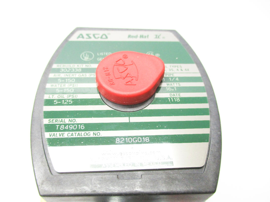 ASCO 8210G018 120V 5-150PSI 1-1/4" NSMP