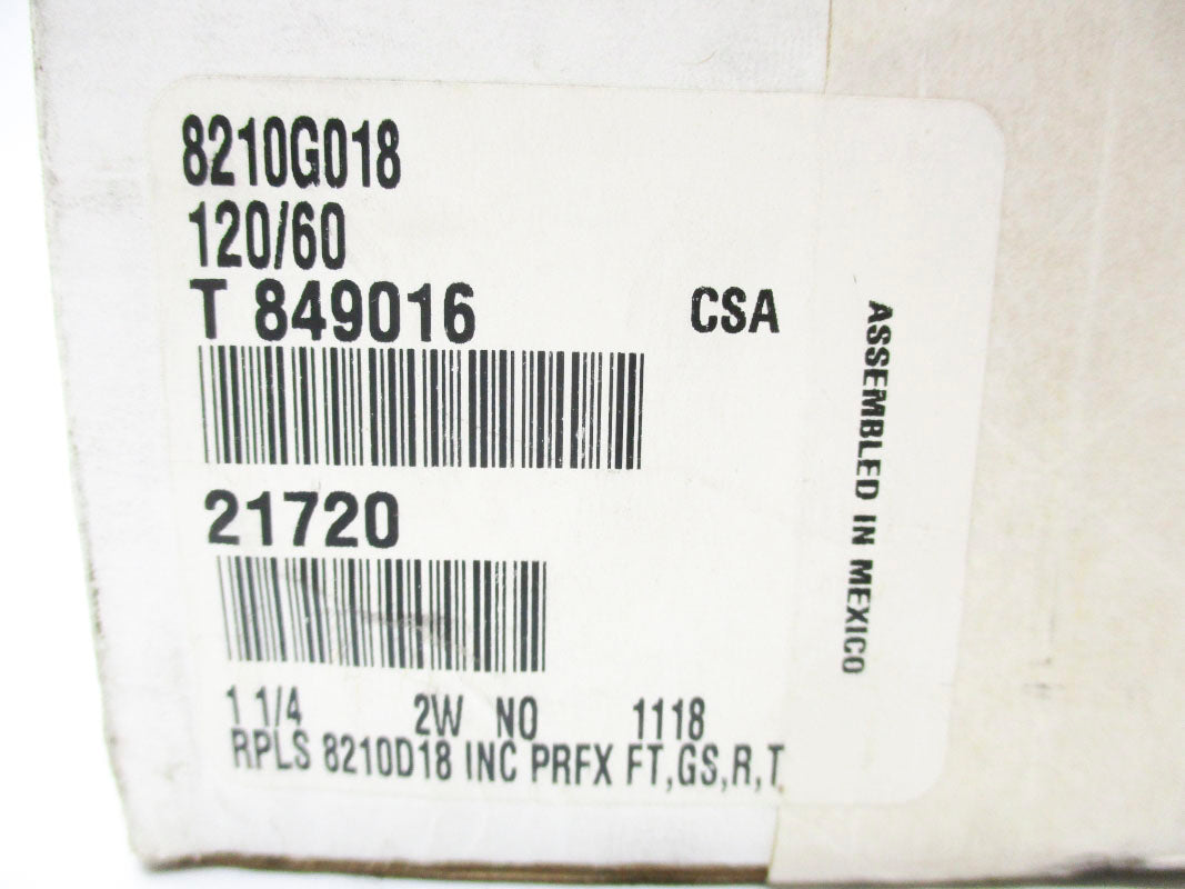 ASCO 8210G018 120V 5-150PSI 1-1/4" NSMP