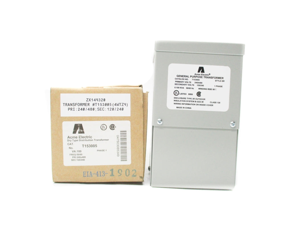 ACME ELECTRIC T153005 120/240V 0.100KVA NSMP