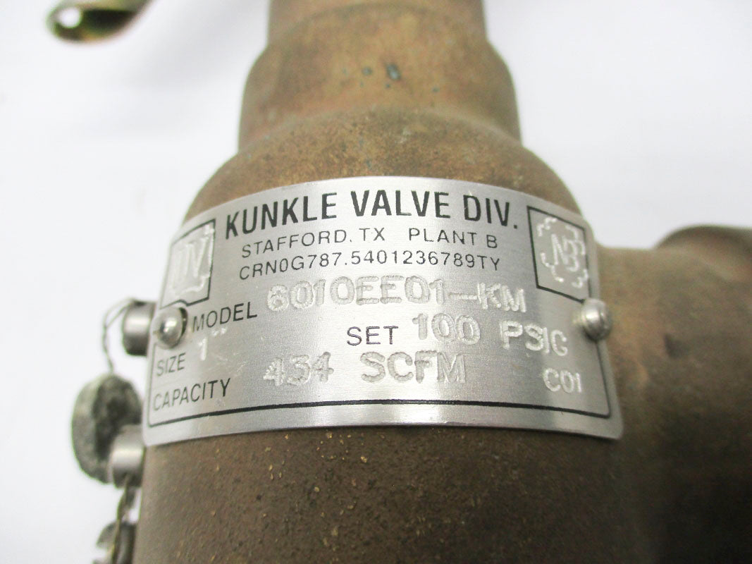 KUNKLE VALVE 6010EE01-KM 100PSI NSNP