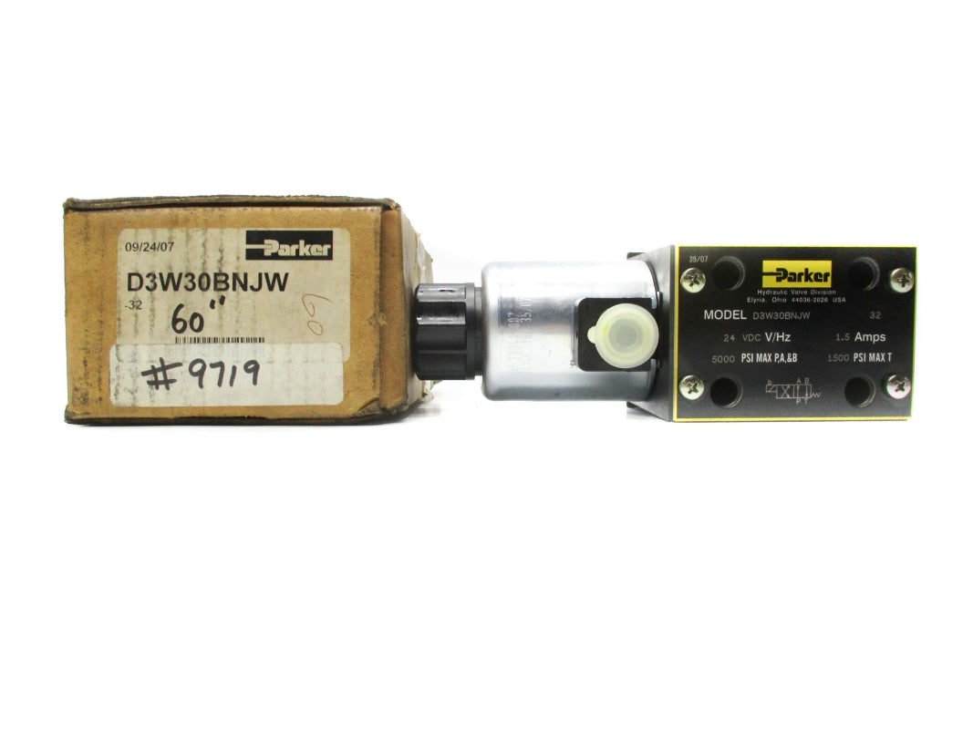 PARKER D3W30BNJW32 24VDC 1.5A 5000PSI NSMP
