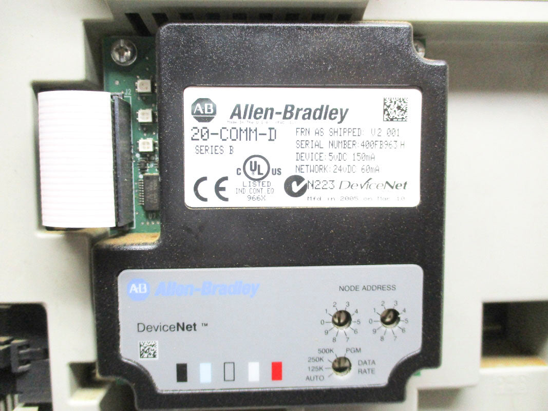 ALLEN BRADLEY 20BC085A0ANNANC0 SER. B F/W 4.001 400/480V UNMP