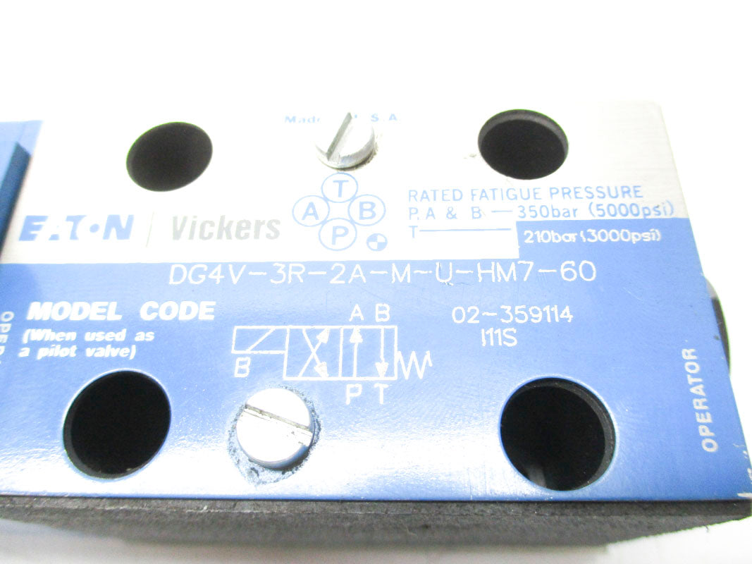 VICKERS DG4V3R2AMUHM760 02-359114 5000PSI 24VDC NSNP