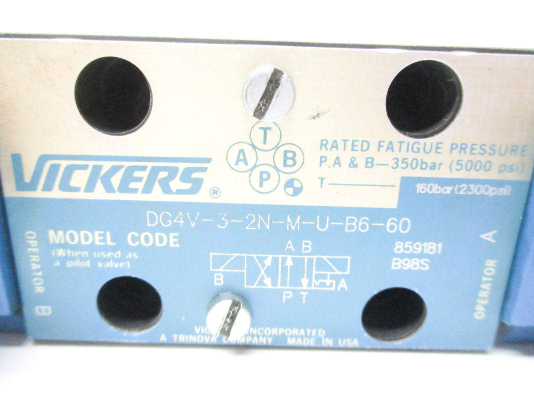 VICKERS DG4V32NMUB660 859181 5000PSI 110/120V NSNP