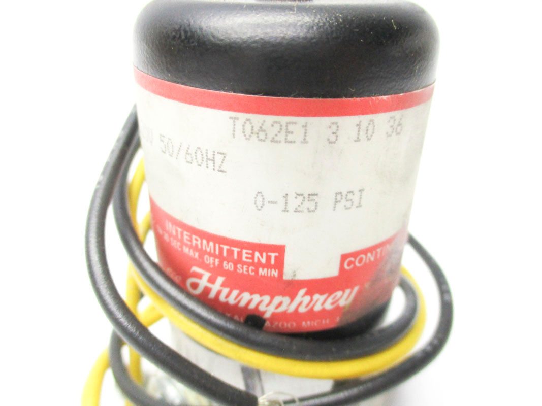 HUMPHREY T062E131036 0-125PSI 120V NSMP