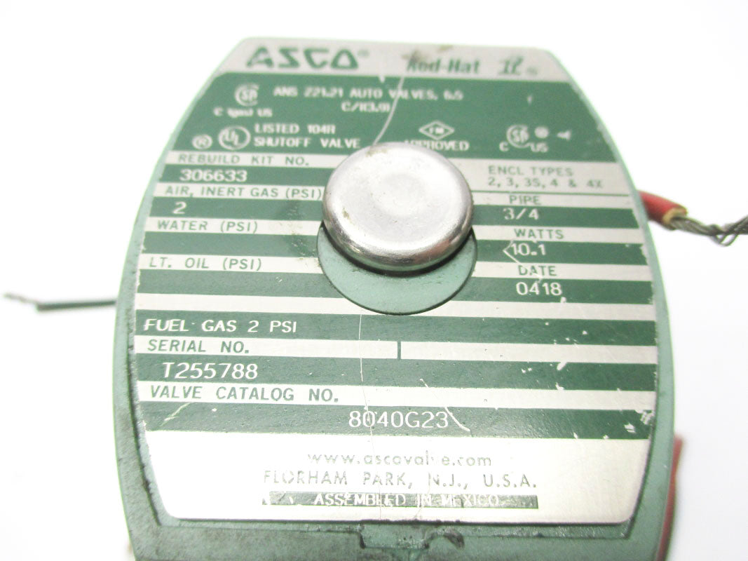 ASCO 8040G23 2PSI 110/120V UNMP