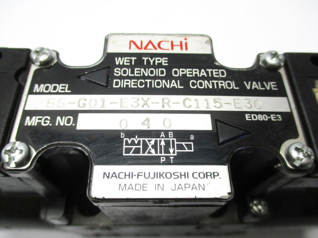 NACHI SS-G01-E3X-R-C115-E30 115VAC NSNP