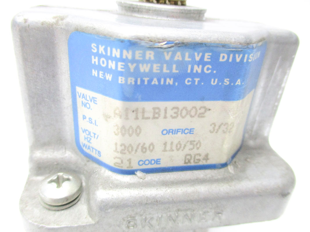SKINNER VALVE A11LB13002 3000PSI 110/120V NSNP