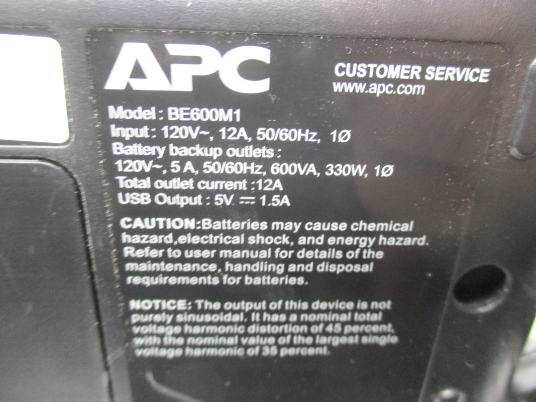 APC BE600M1 120V 12A NSNP