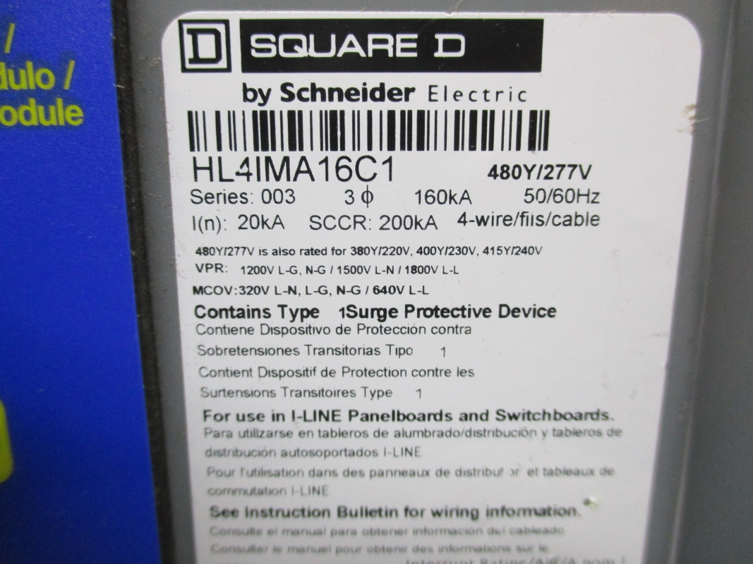 SQUARE D HL4IMA16C1 SER. 003 277V UNMP