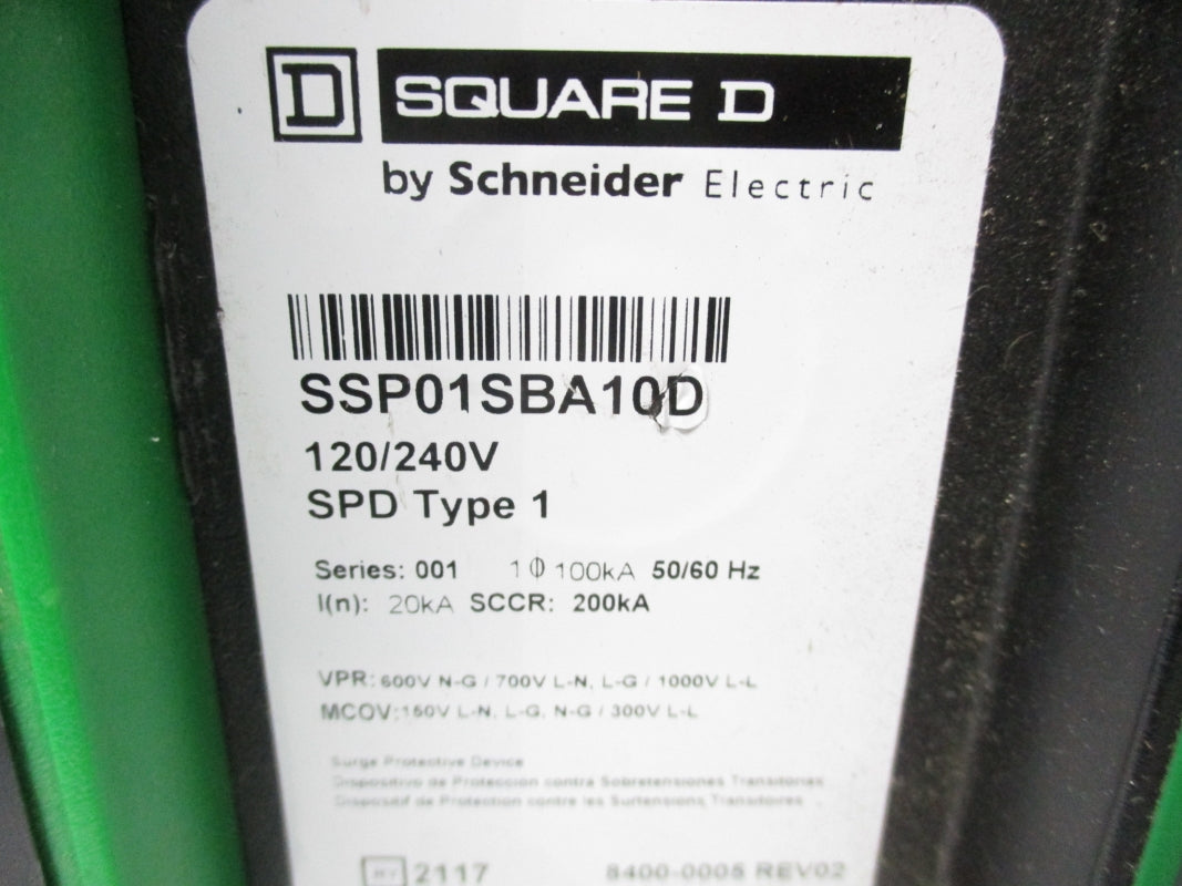 SQUARE D SSP01SBA10D 120/240V 200KA NSNP