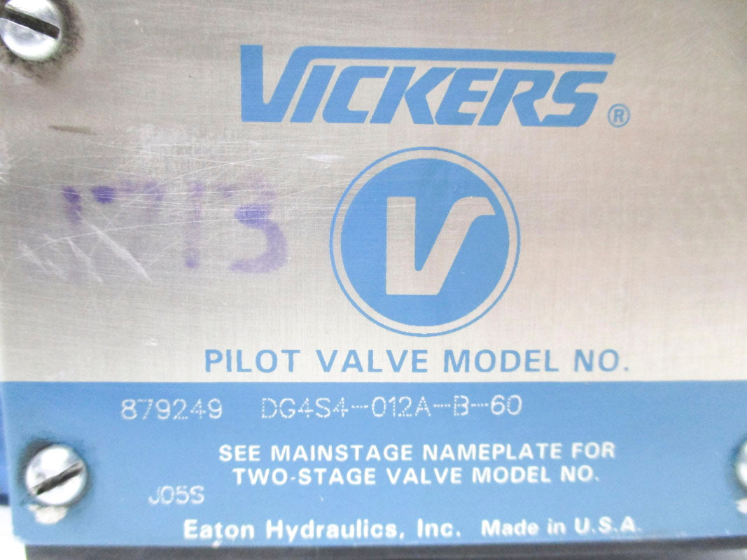 VICKERS DG4S4012AB60 879249 110/120V .85/.69A NSNP