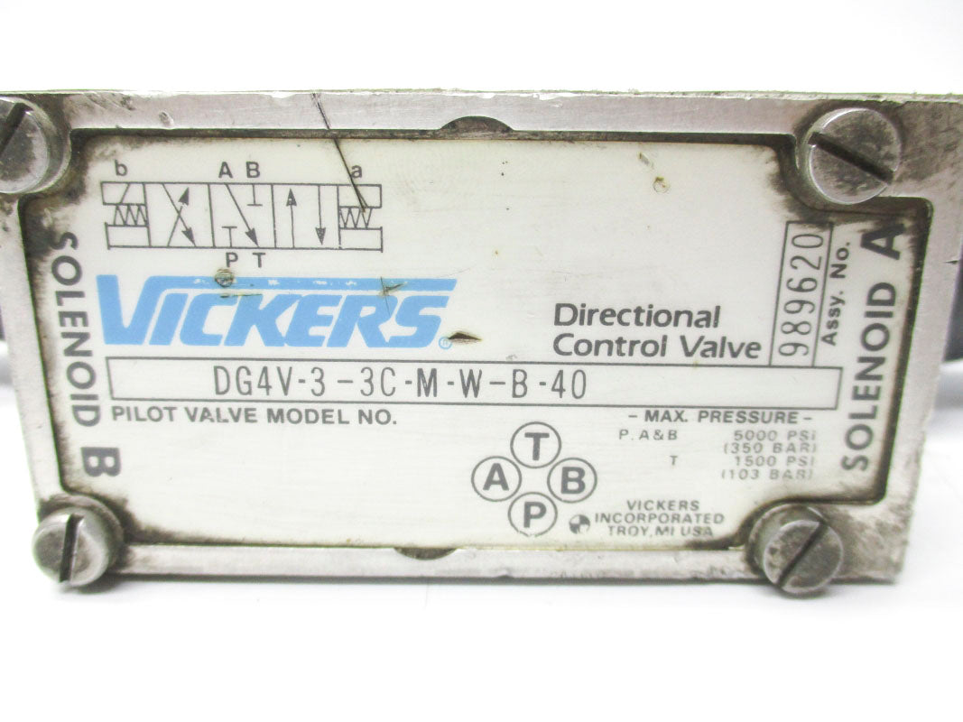 VICKERS DG4V33CMWB40 989620 5000PSI UNMP