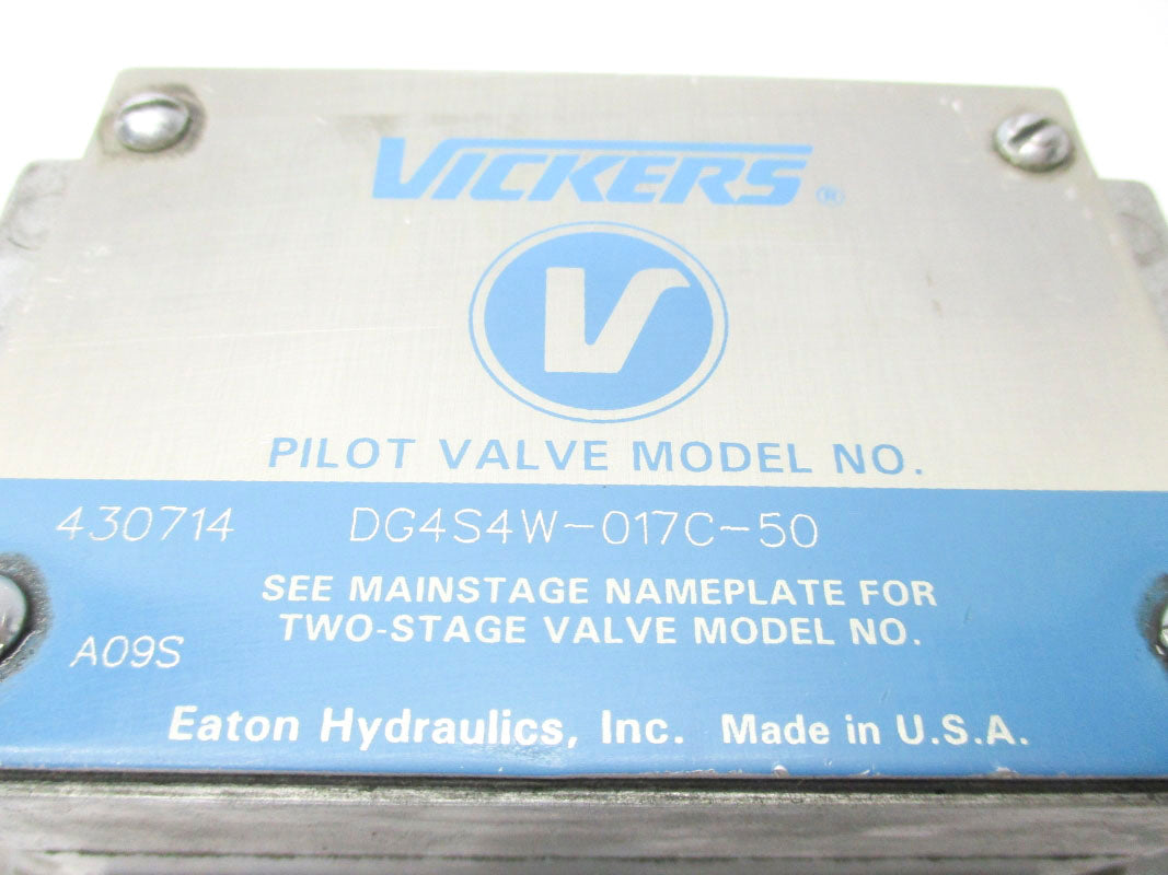 VICKERS DG4S4W017C50 430714 115V .61A NSNP