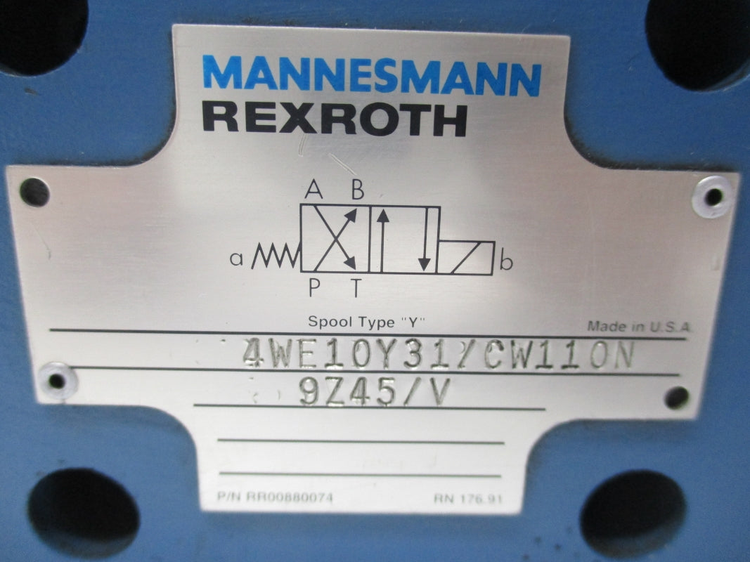 REXROTH 4WE10Y31/CW110N9Z45/V RR00880074 110V NSNP