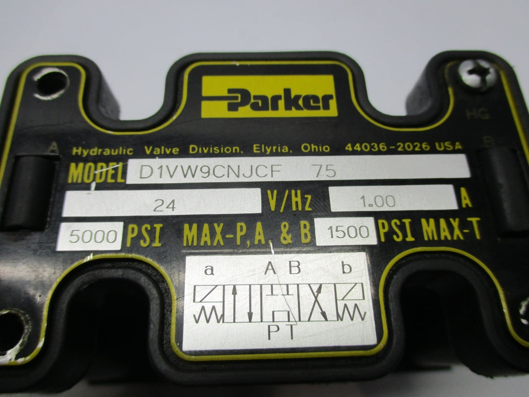 PARKER D1VW9CNJCF75 24V 1.00A 5000PSI UNMP