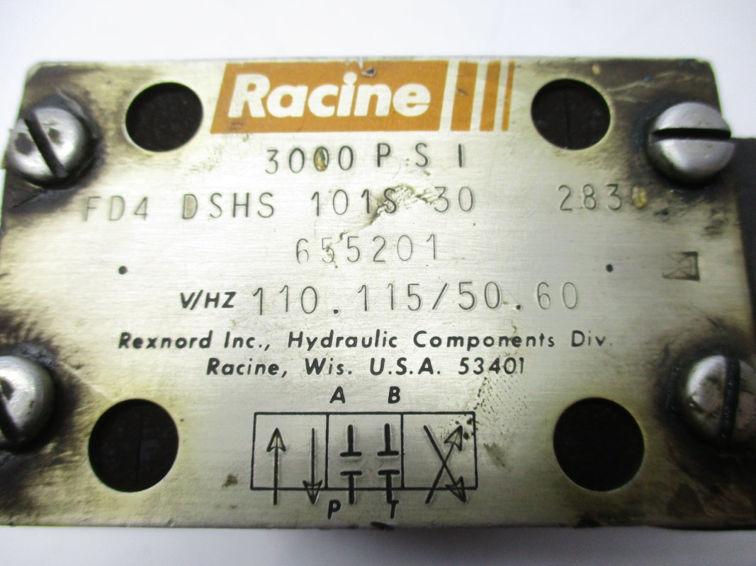RACINE FD4DSHS101S30 655201 110/115V 3000PSI UNMP
