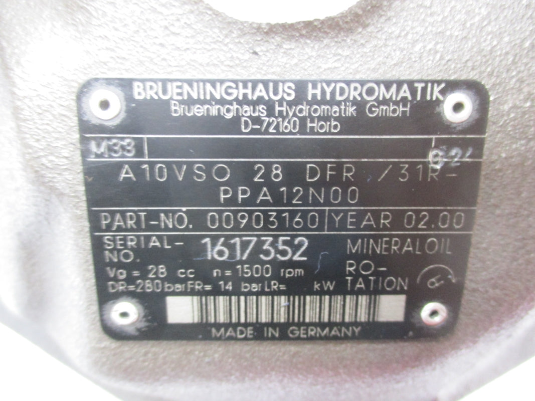 BRUENINGHAUS A10VSO28DFR/31R-PPA12N00 00903160 NSNP