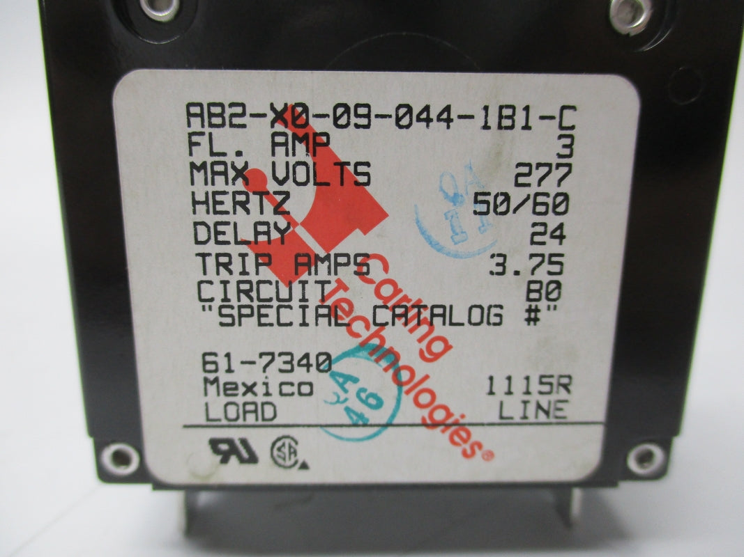 CARLING TECHNOLOGIES AB2-X0-09-044-1B1-C 277V 3A NSNP