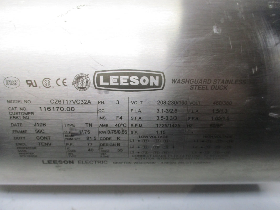 LEESON 116170.00 CZ6T17VC32A 460V NSNP