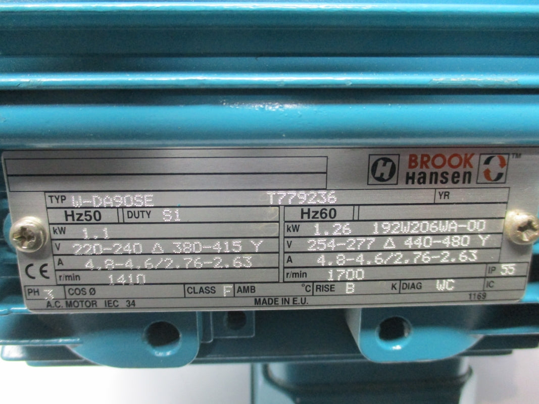 BROOK HANSEN W-DA90SE T779236 480V 4.8A UNMP