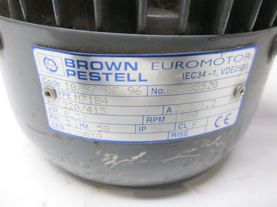 BROWN PESTELL BH102-03743 W/ M71B4 415V 2.3A UNMP