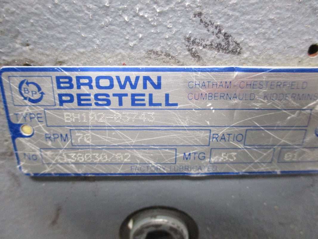 BROWN PESTELL BH102-03743 W/ M71B4 415V 2.3A UNMP