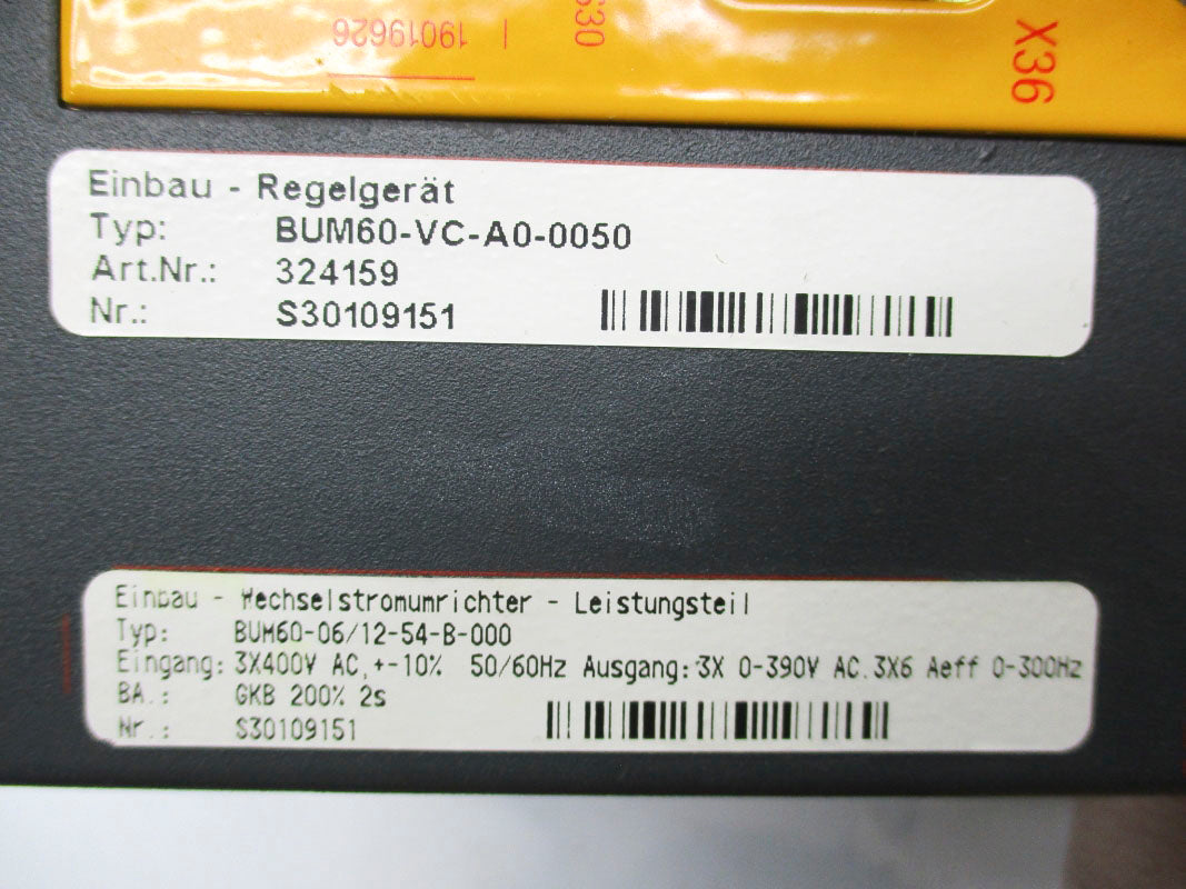 BAUMULLER BUM60-06/12-54-B-000 400VAC UNMP
