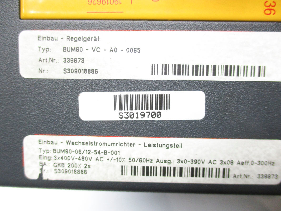 BAUMULLER BUM60-06/12-54-B-001 480VAC UNMP