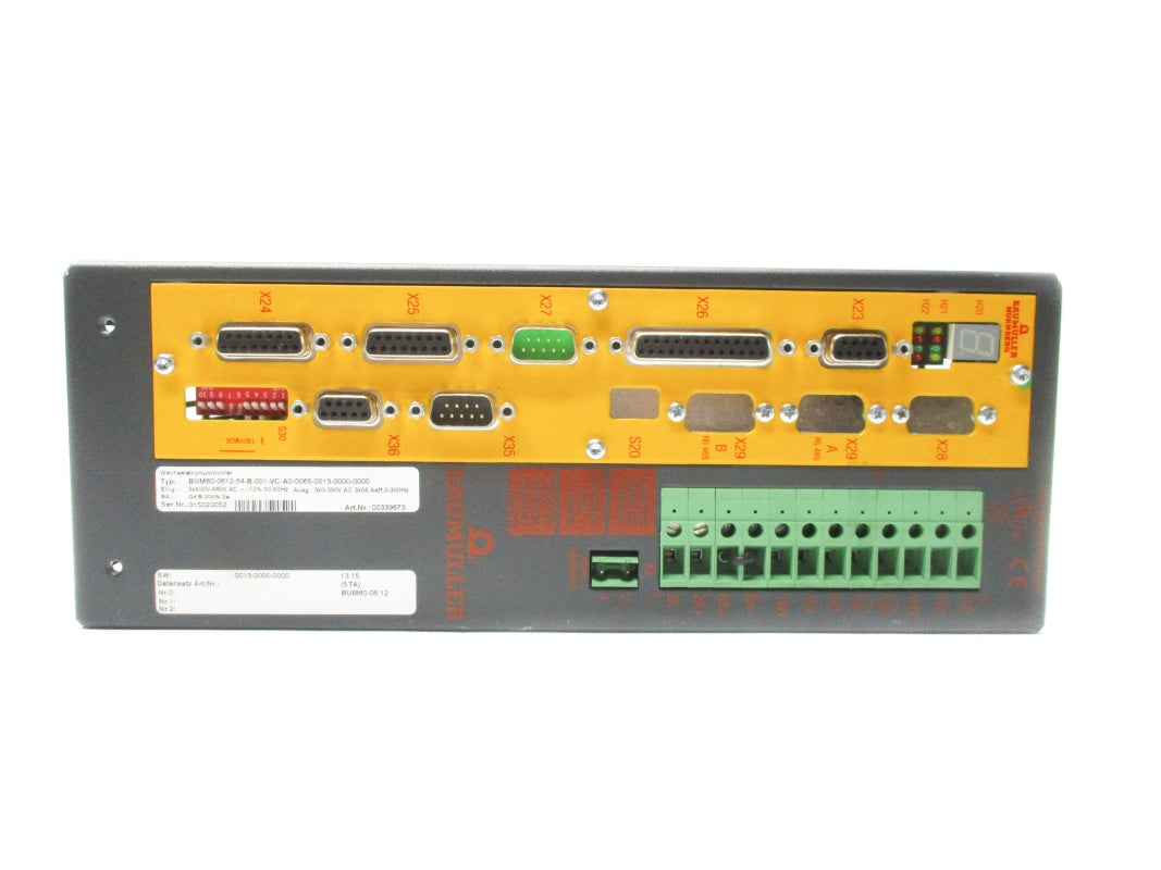 BAUMULLER BUM60-0612-54-B-001-VC-A0-0065-0013-0000-0000 480VAC UNMP