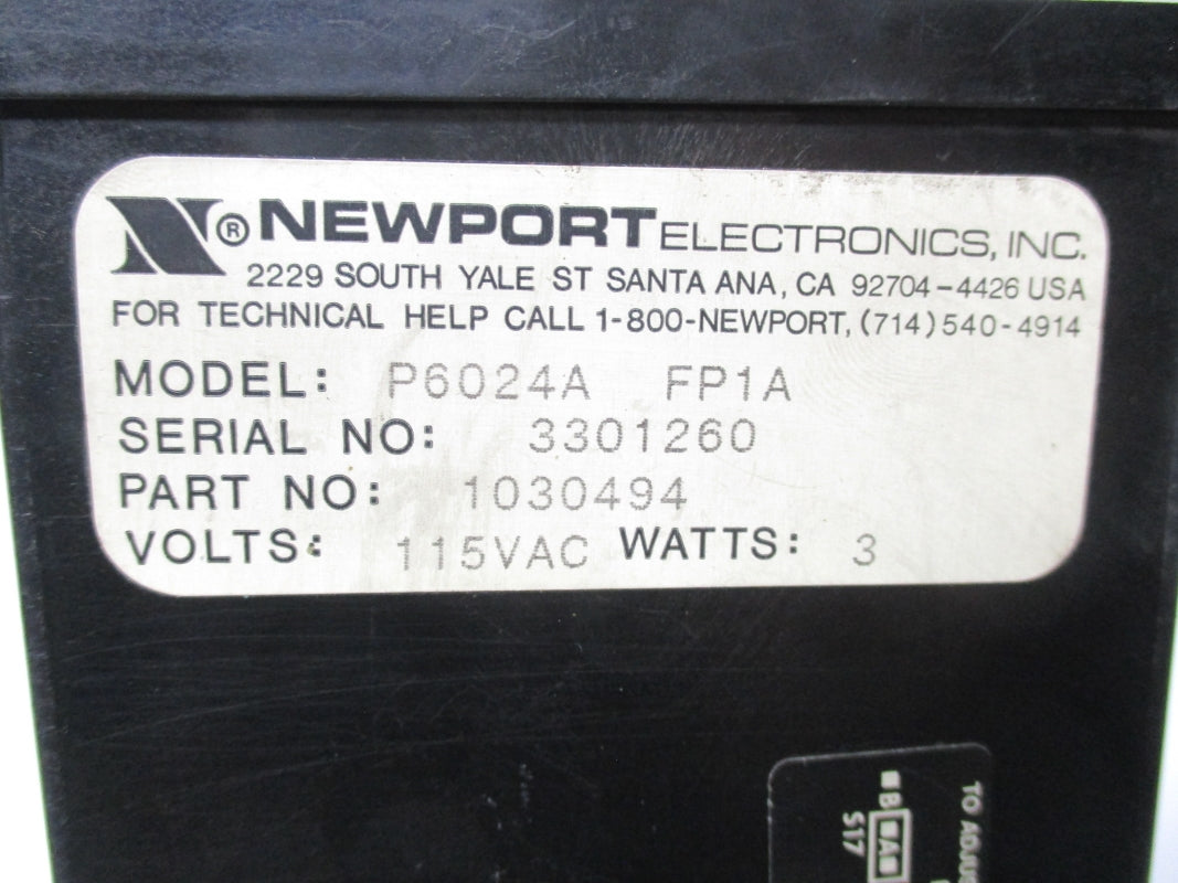 NEWPORT ELECTRONICS 1030494 P6024A-FP1A 115VAC NSNP