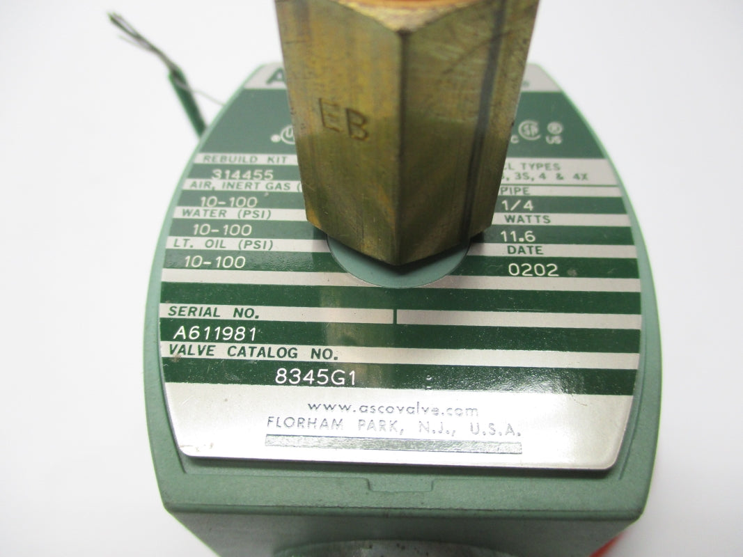 ASCO 8345G1 10-100PSI 24/DC NSNP