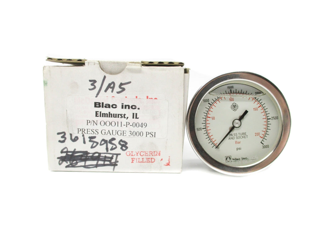 BLAC 00011-P-0049 0-3000PSI NSMP