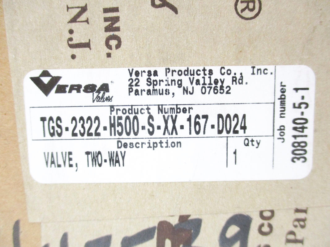 VERSA TGS-2322-H500-S-XX-167-D024 450-125PSI 24VDC NSMP