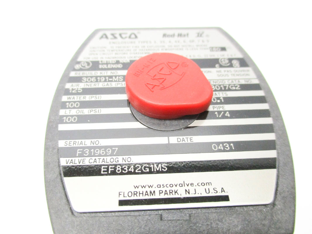 ASCO EF8342G1MS 110/120V 100PSI 1/4" NSMP