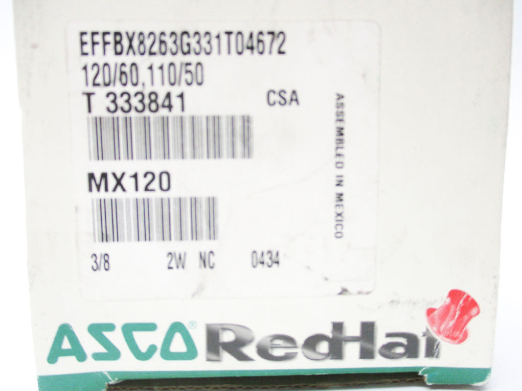 ASCO EFFBX8263G331T04672 110/120V 145PSI NSMP